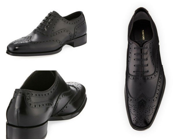 TOM FORD Formal Lace-Up Brogue Shoe