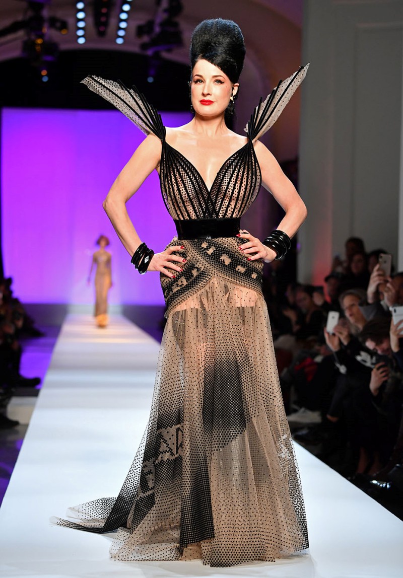 Dita Von Teese Brings Glamour to Jean Paul Gaultier Haute Couture