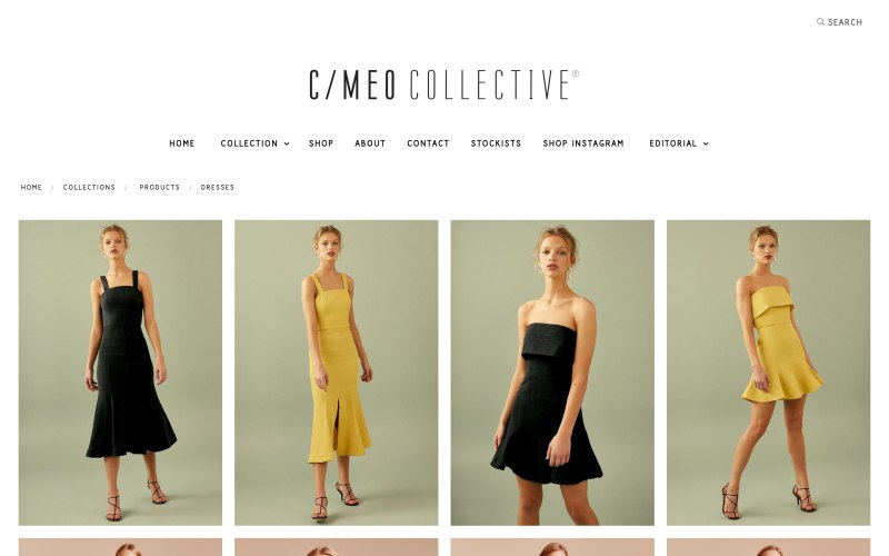 C:Meo Collective catalog page screenshot on April 24, 2019
