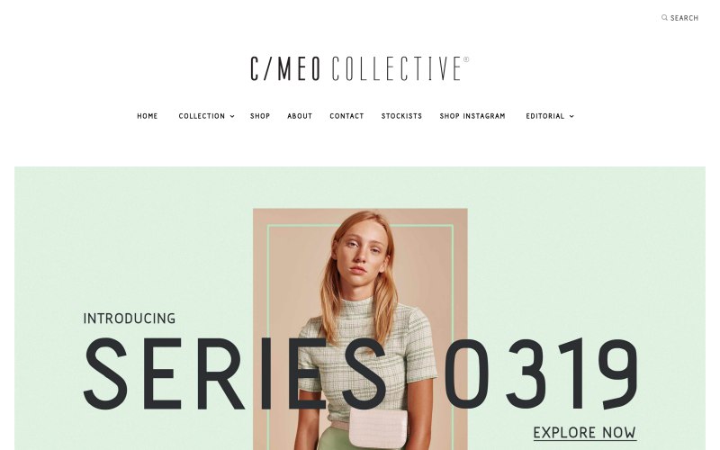 C:Meo Collective home page screenshot on April 24, 2019
