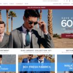Indochino home page screenshot on April 17, 2019