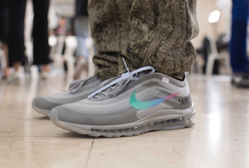 off white 97 on feet